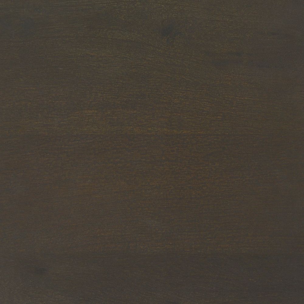 Hendrix Dark Brown Wood | Black Metal Display Cabinet