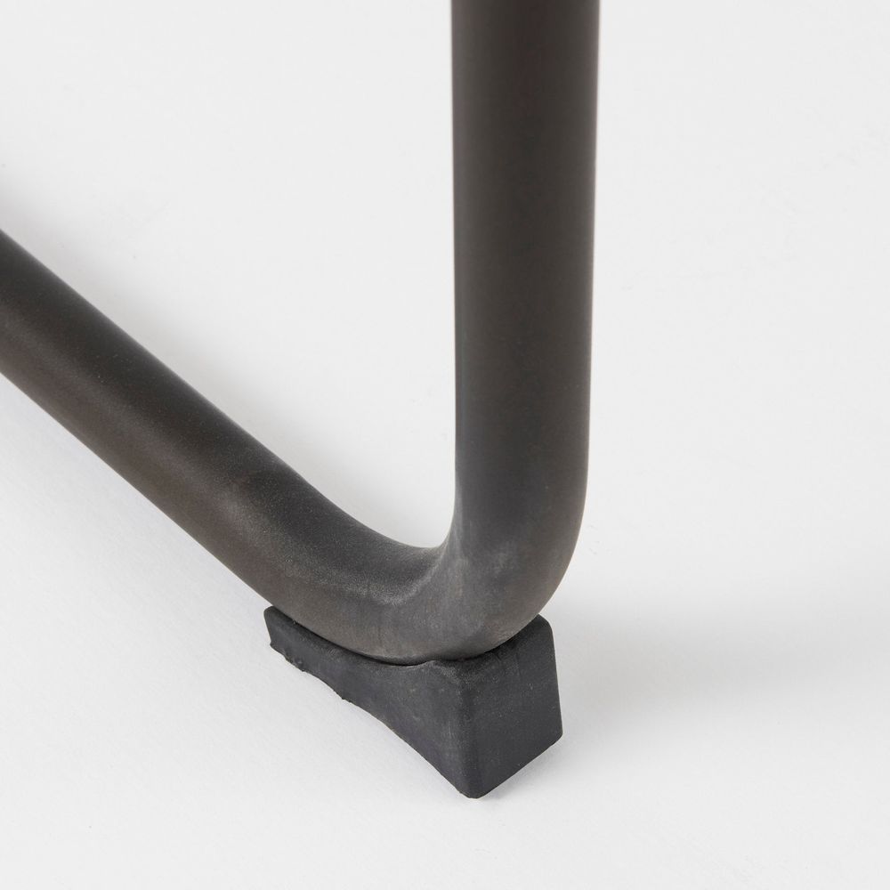 Mirielle Brown Leather |Black Metal Dining Chair