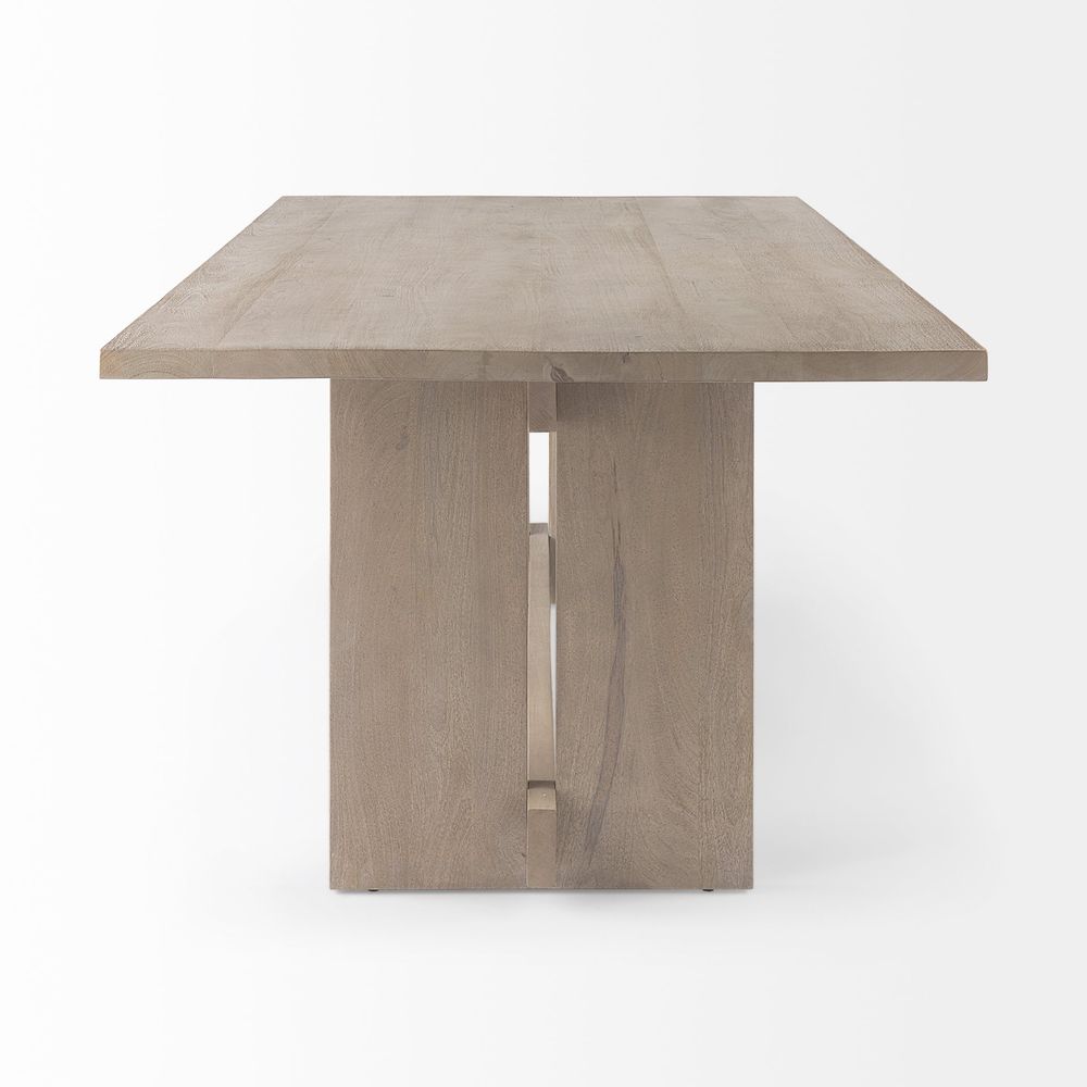 Montague Light Gray Wood Dining Table