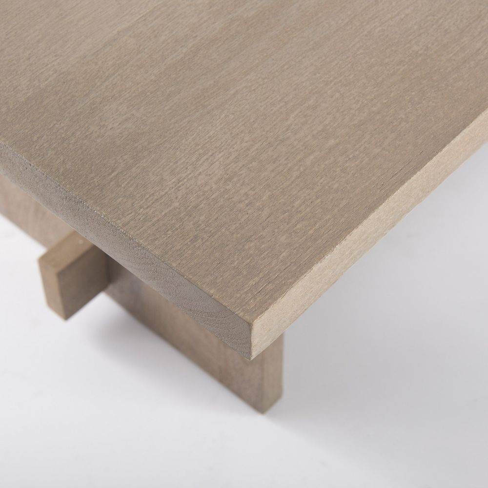 Montague Light Gray Wood Dining Table