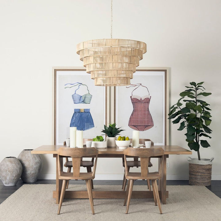 Dining Tables Montague Light Brown Wood Dining Table