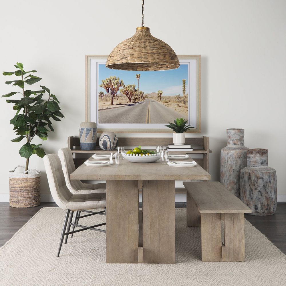 Dining Tables Montague Light Gray Wood Dining Table