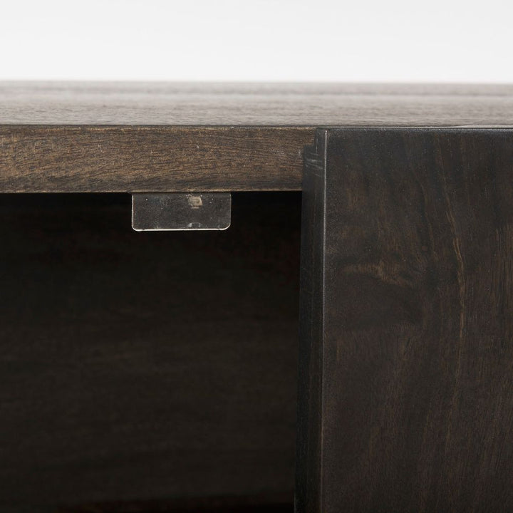 Victoria Brown Wood | Gold Metal Sideboard