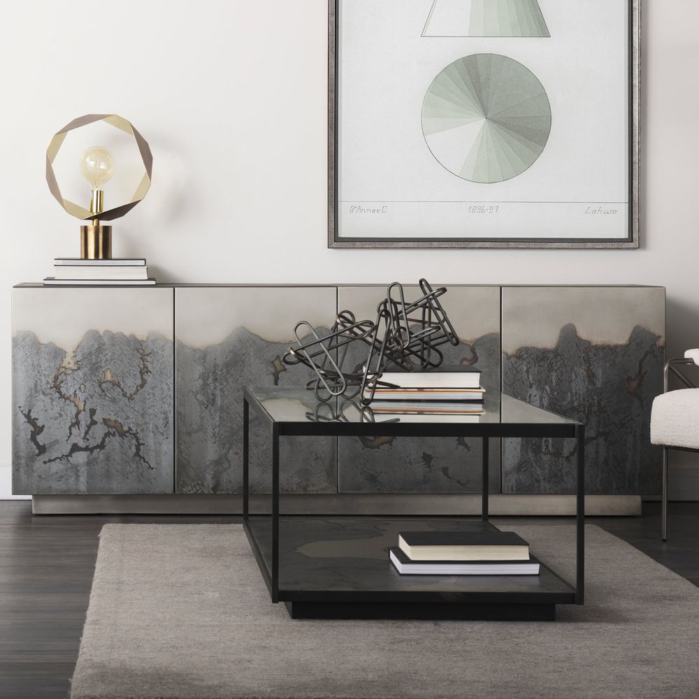 Sideboards & Credenzas Roxdale Acid Wash Metal Sideboard