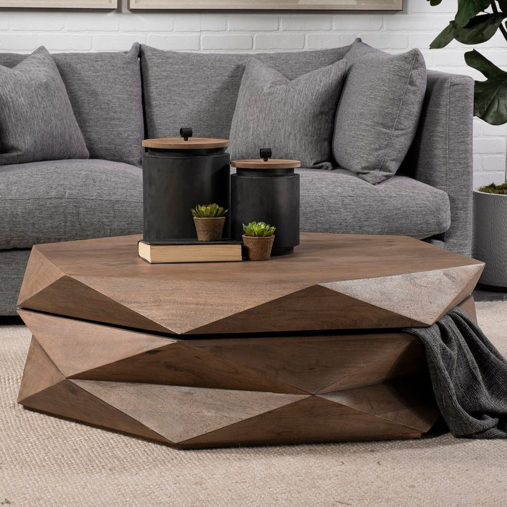 Coffee Tables Ward Brown Wood Coffee Table