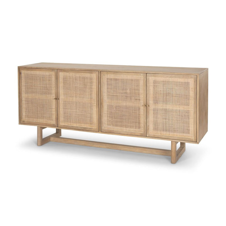 Sideboards & Credenzas Sailor Light Brown Wood | Cane Accent Sideboard