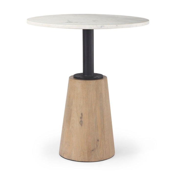 Dining Tables Fabian White Marble | Blonde Wood Dining Table