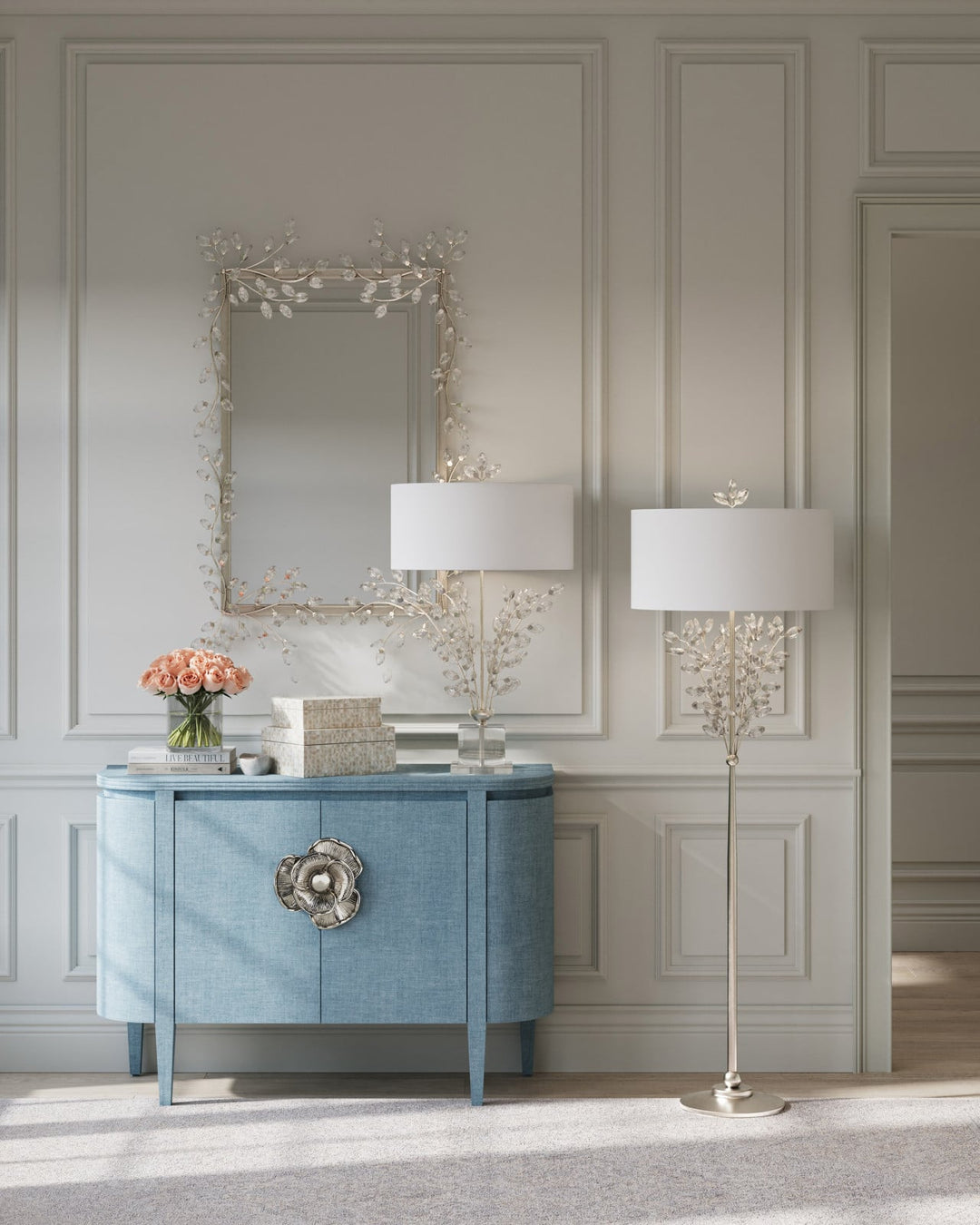 Floor Lamps Forget-Me-Not Silver Floor Lamp