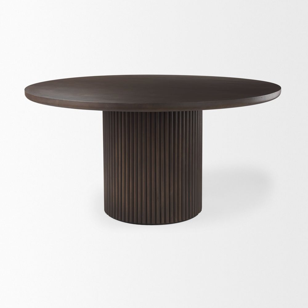 Dining Tables Ella Dark Brown Wood Dining Table