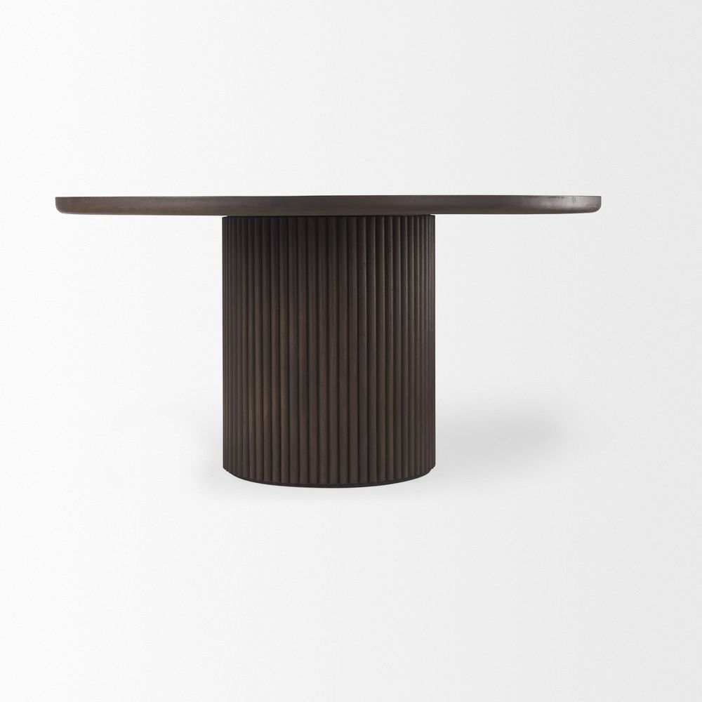 Dining Tables Ella Dark Brown Wood Dining Table