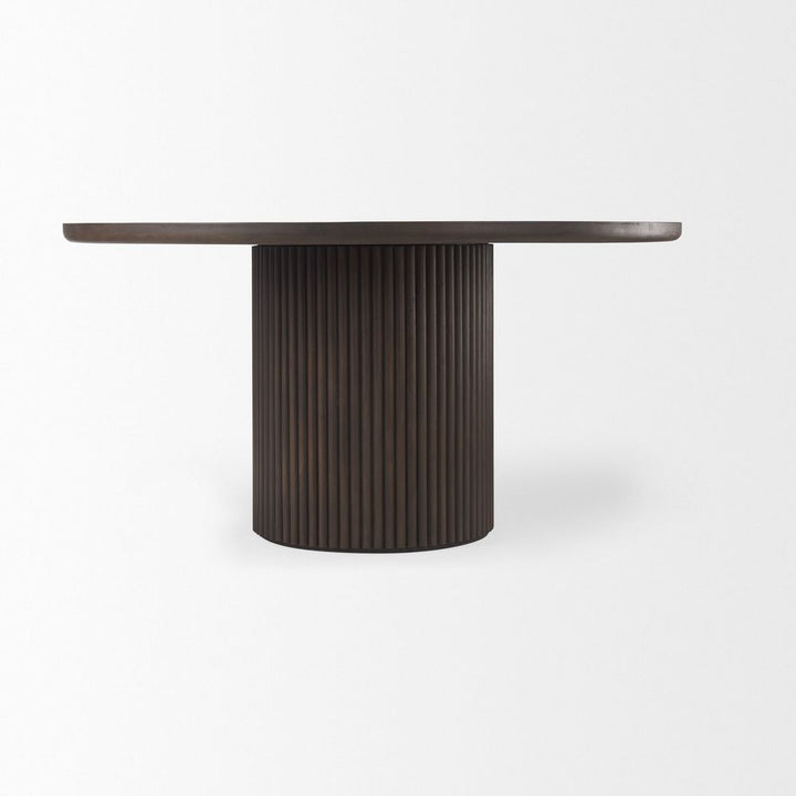 Dining Tables Ella Dark Brown Wood Dining Table