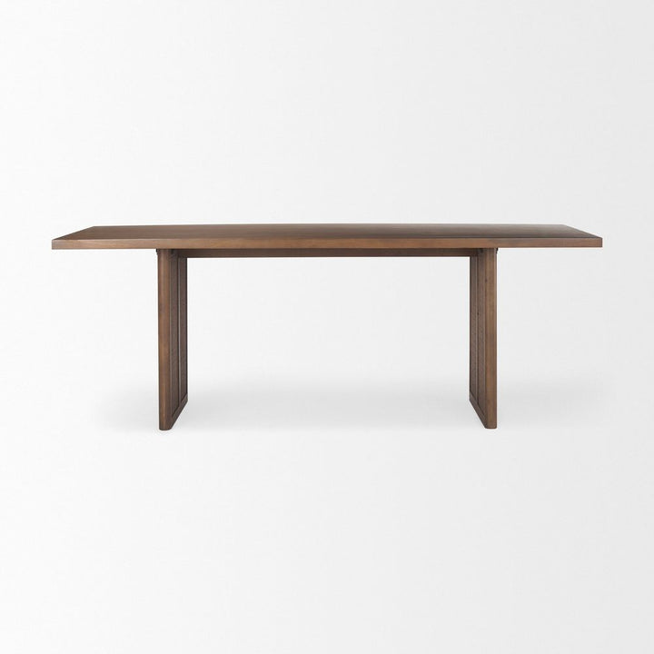 Dining Tables Sailor Medium Brown Wood | Cane Accent  Dining Table