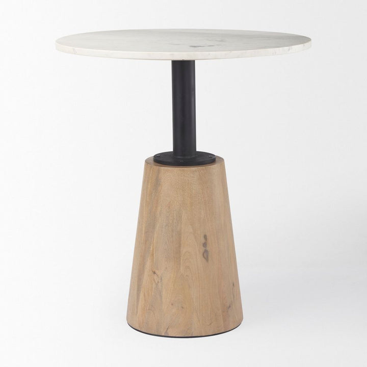 Dining Tables Fabian White Marble | Blonde Wood Dining Table