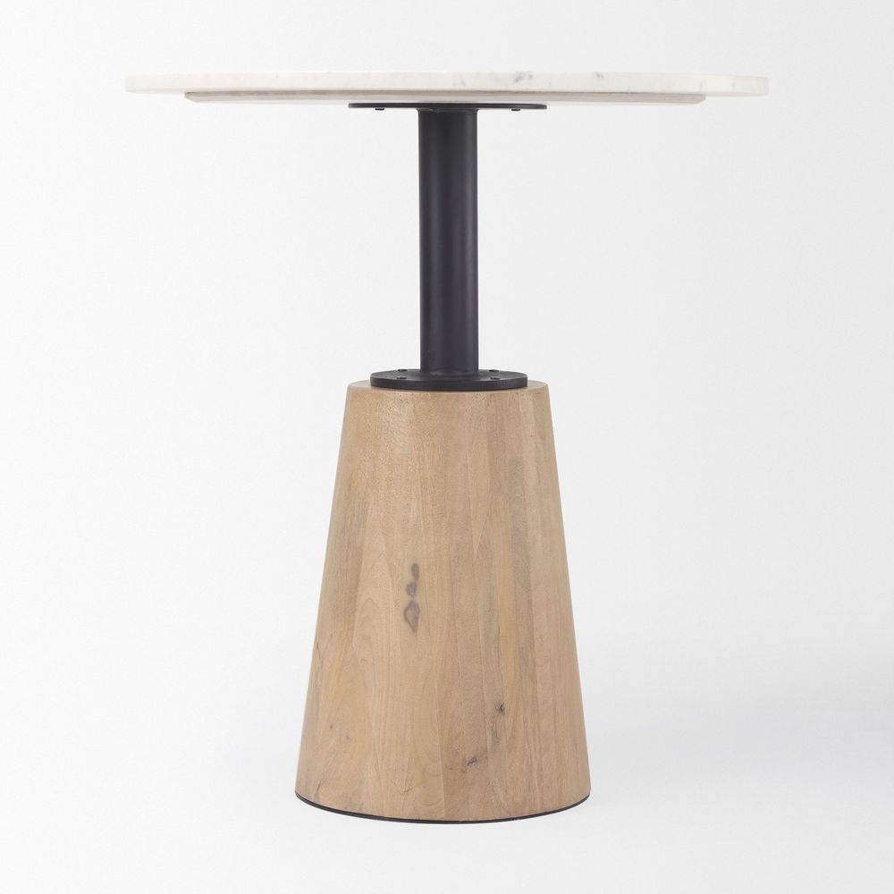 Dining Tables Fabian White Marble | Blonde Wood Dining Table