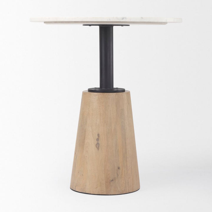Dining Tables Fabian White Marble | Blonde Wood Dining Table