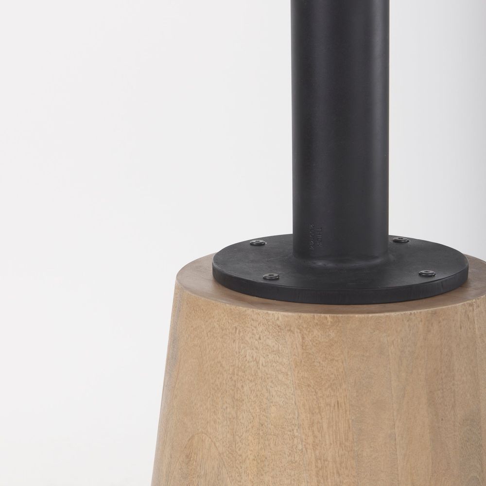 Fabian White Marble | Blonde Wood Dining Table