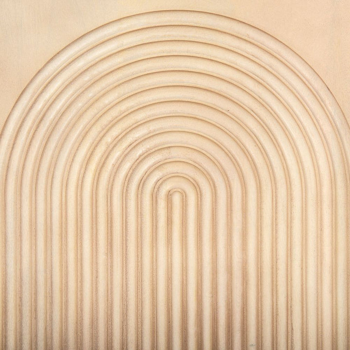 Gerrick Light Brown Wood | 4 Door Sideboard