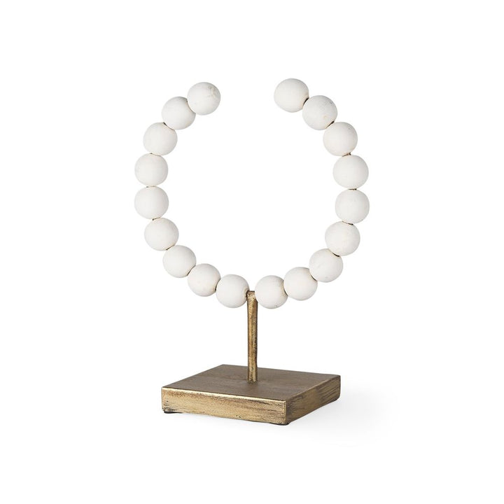 Tarron White Wood | 12H Decorative Object