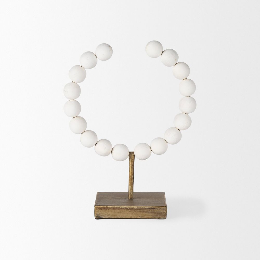 Tarron White Wood | 12H Decorative Object