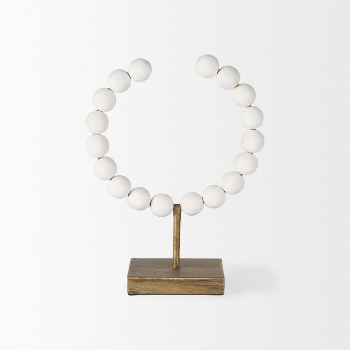 Tarron White Wood | 12H Decorative Object