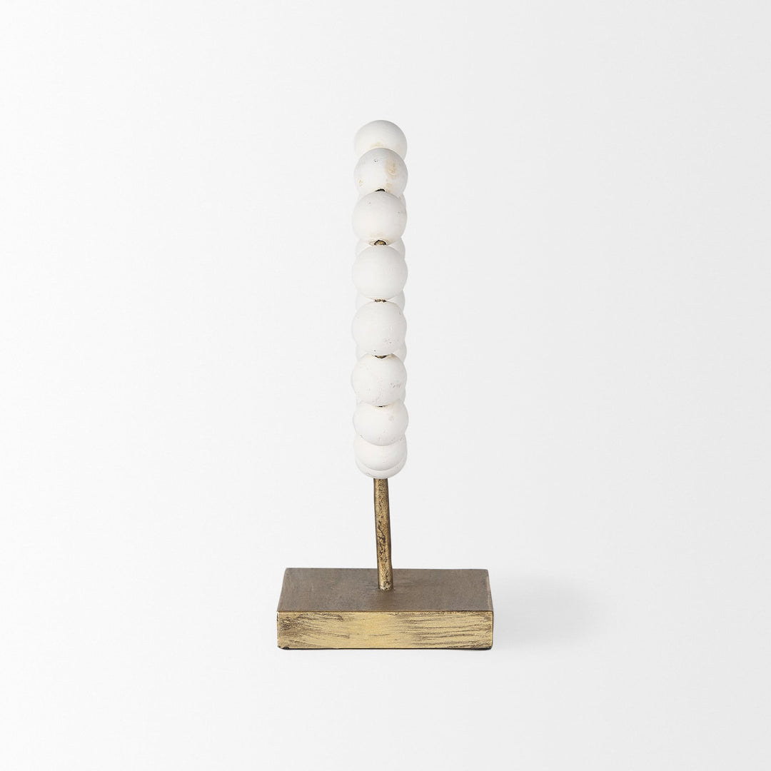 Tarron White Wood | 12H Decorative Object