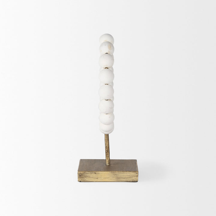 Tarron White Wood | 12H Decorative Object