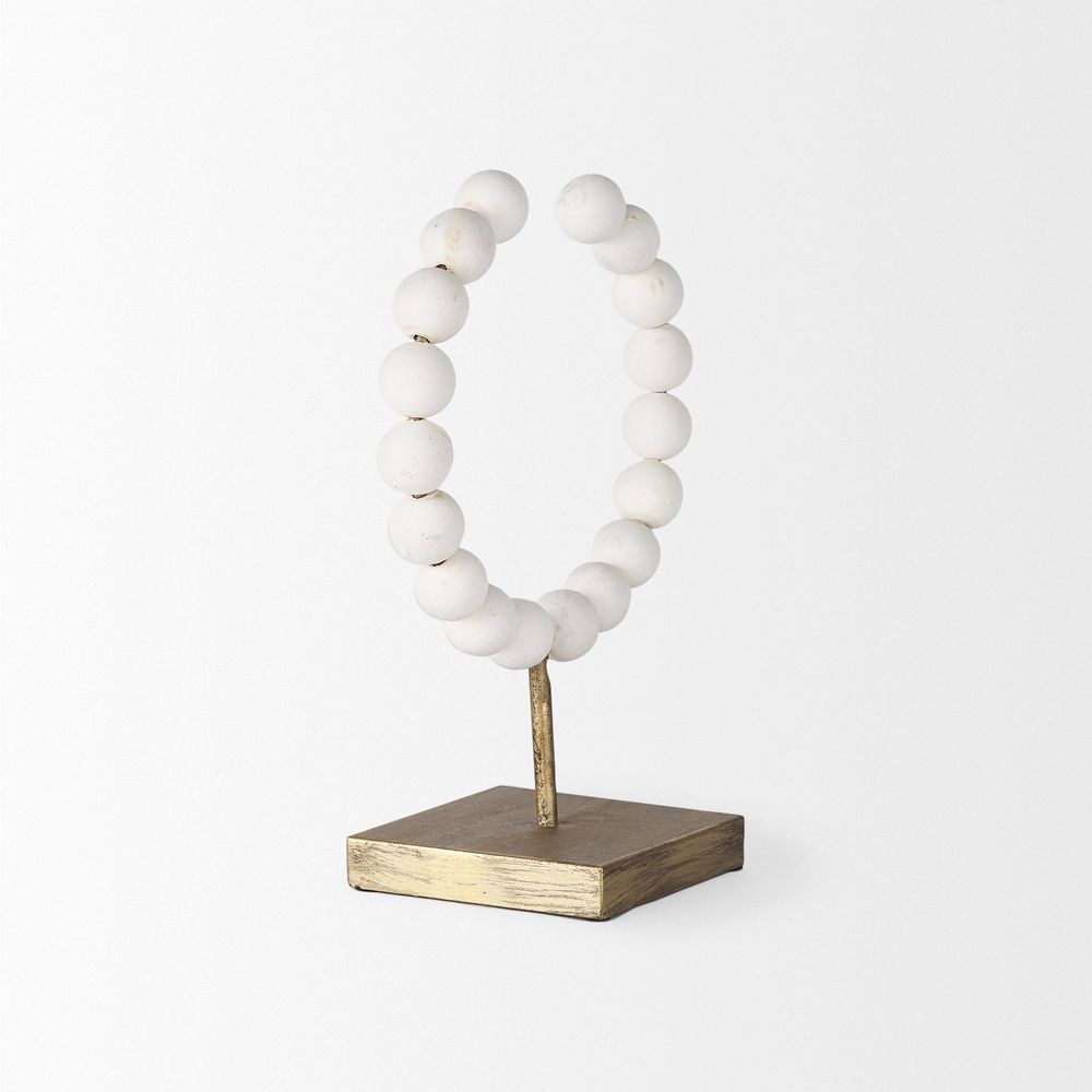 Tarron White Wood | 12H Decorative Object