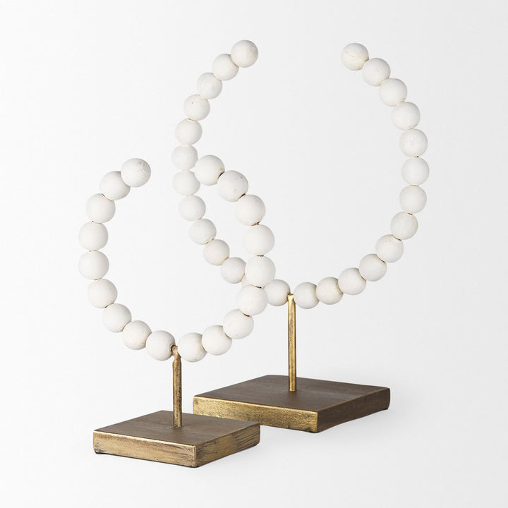 Tarron White Wood | 12H Decorative Object