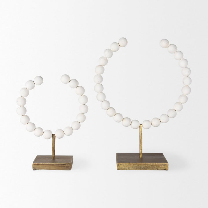 Tarron White Wood | 12H Decorative Object