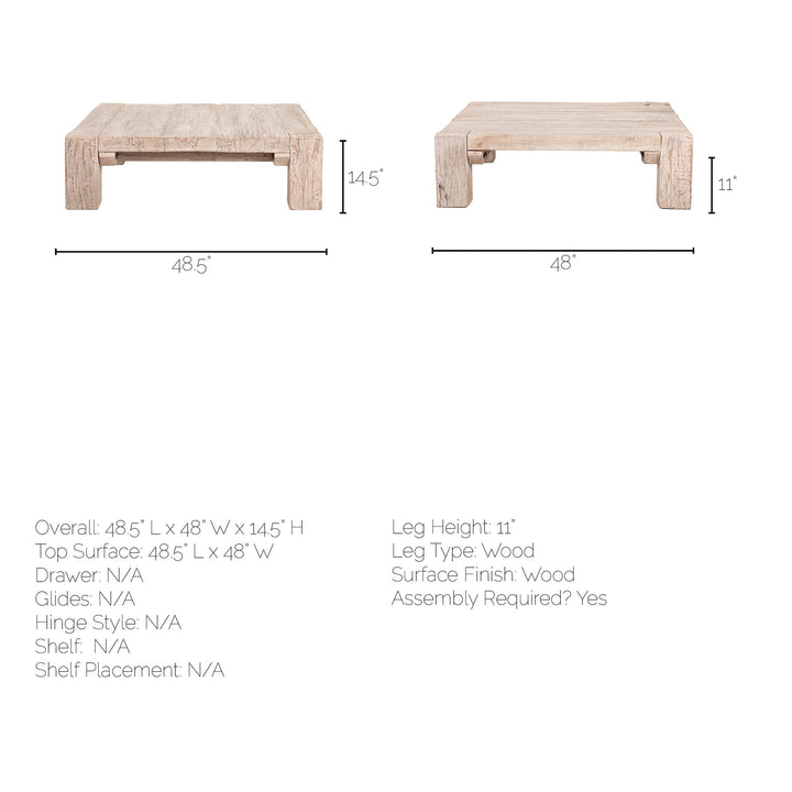 Thornhill Reclaimed Wood Coffee Table