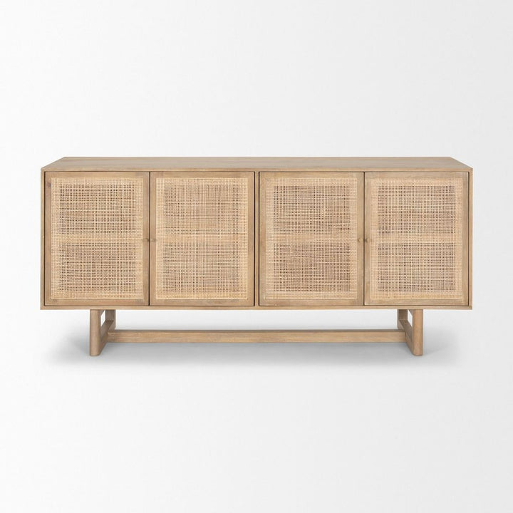 Sideboards & Credenzas Sailor Light Brown Wood | Cane Accent Sideboard