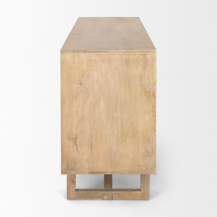 Sailor Light Brown Wood | Cane Accent Sideboard