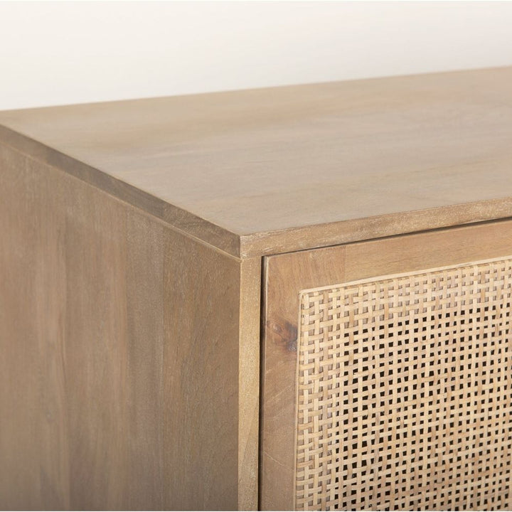 Sailor Light Brown Wood | Cane Accent Sideboard