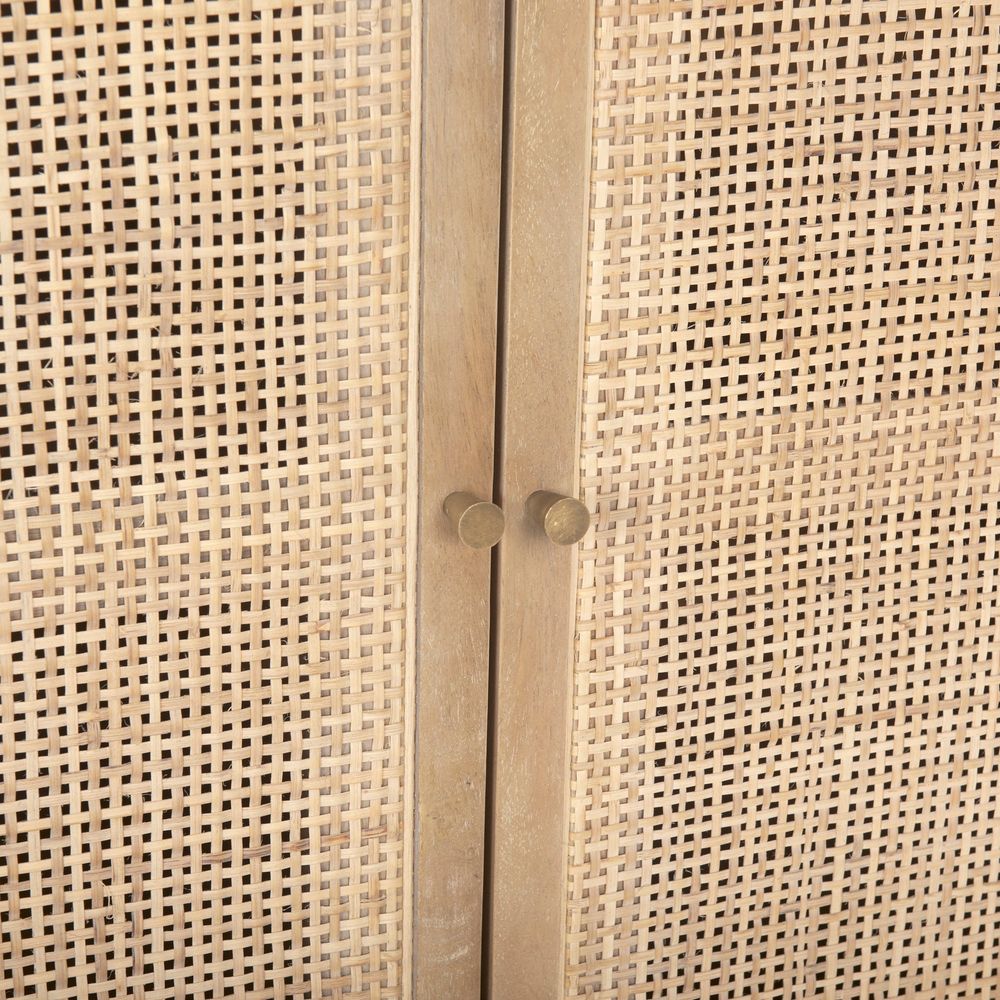 Sailor Light Brown Wood | Cane Accent Sideboard