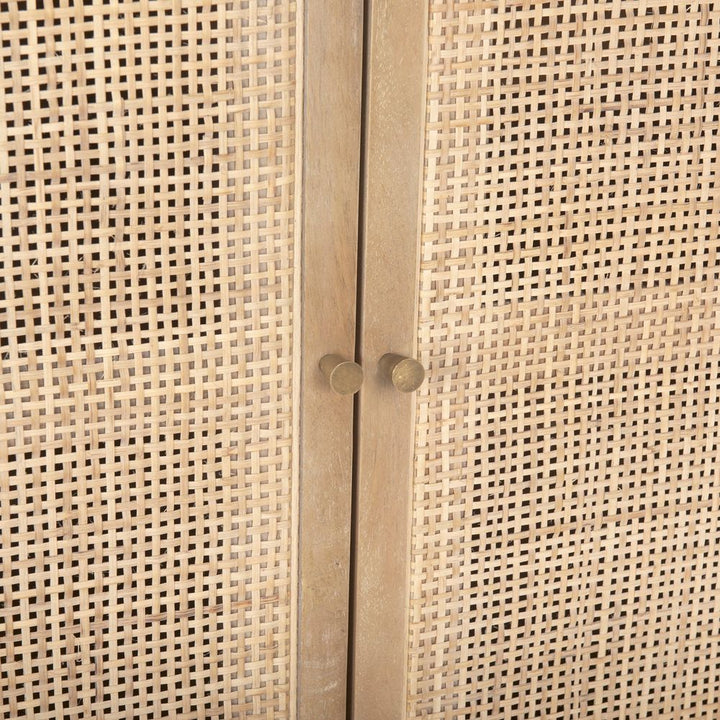 Sailor Light Brown Wood | Cane Accent Sideboard