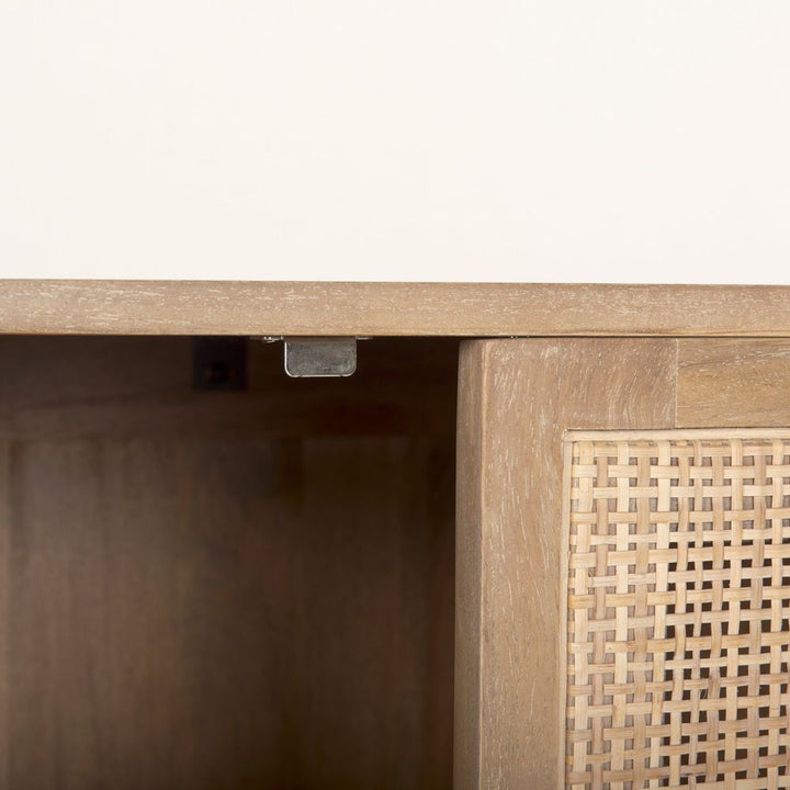 Sailor Light Brown Wood | Cane Accent Sideboard