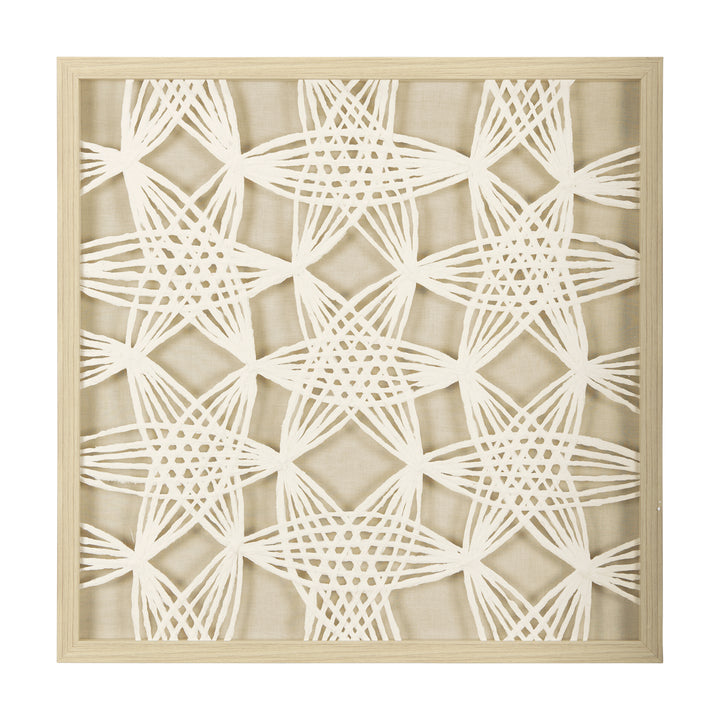 Vireo White | Beige | Circles Wood Wall Art