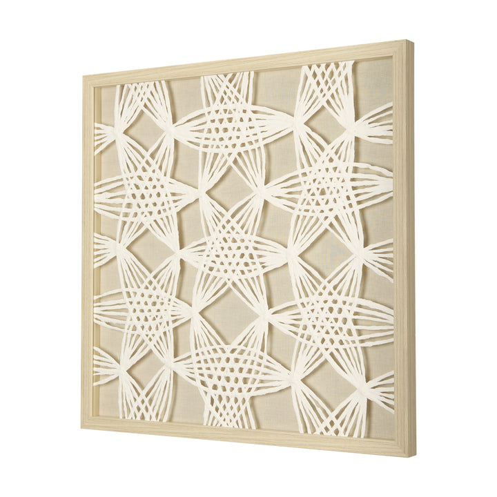 Vireo White | Beige | Circles Wood Wall Art