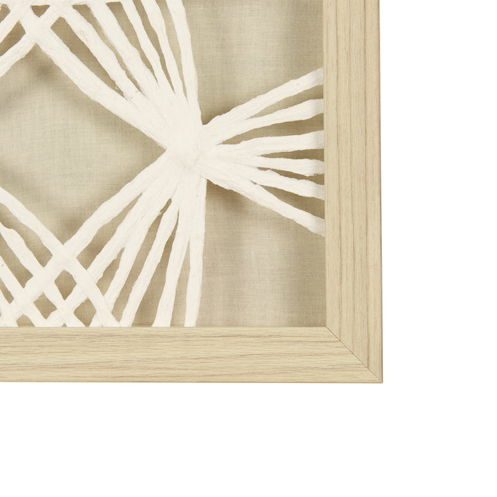 Vireo White | Beige | Circles Wood Wall Art