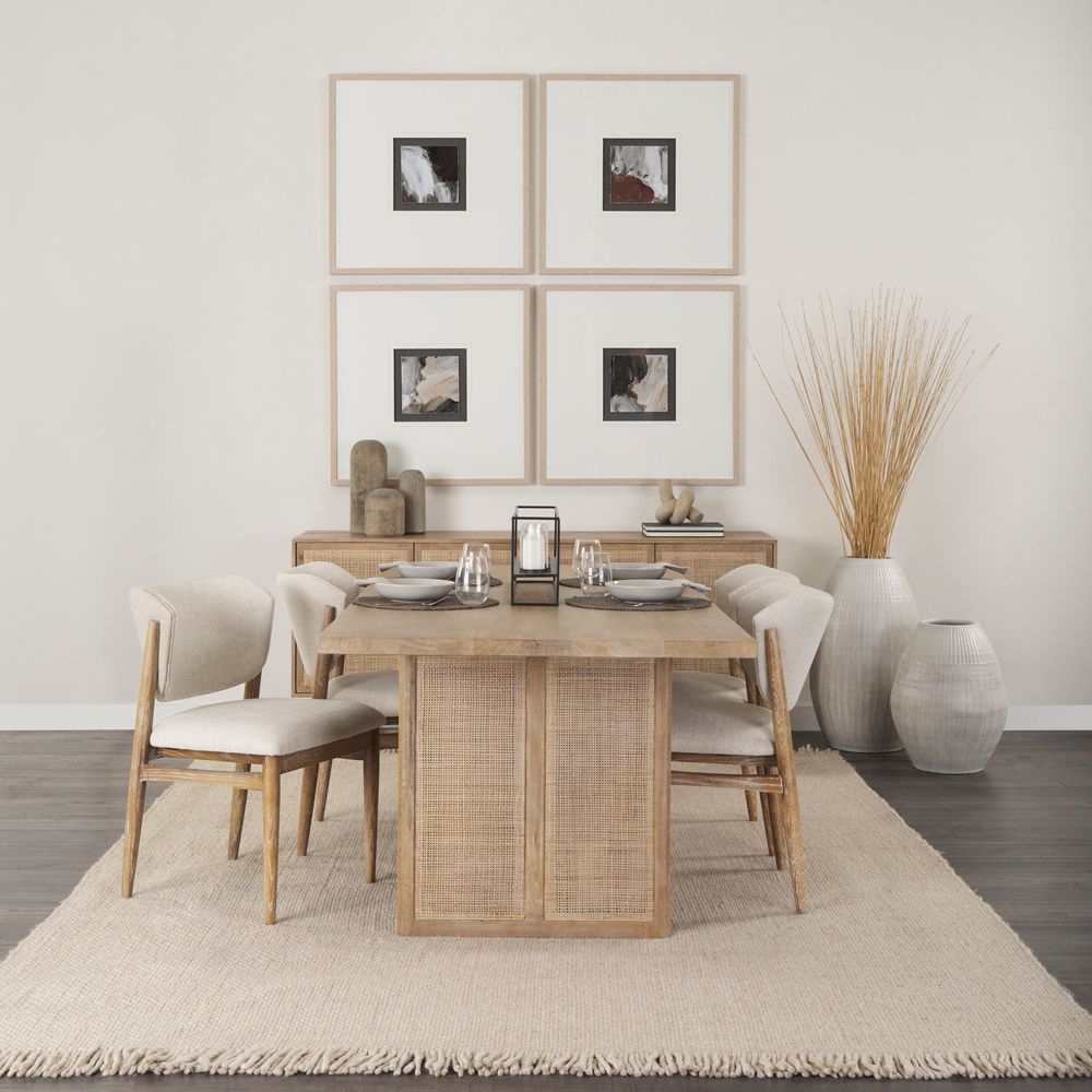 Sailor Light Brown Wood | Cane Accent Sideboard