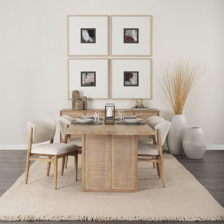 Sailor Light Brown Wood | Cane Accent Sideboard