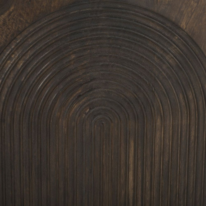 Gerrick Dark Brown Wood | 2 Door Accent Cabinet