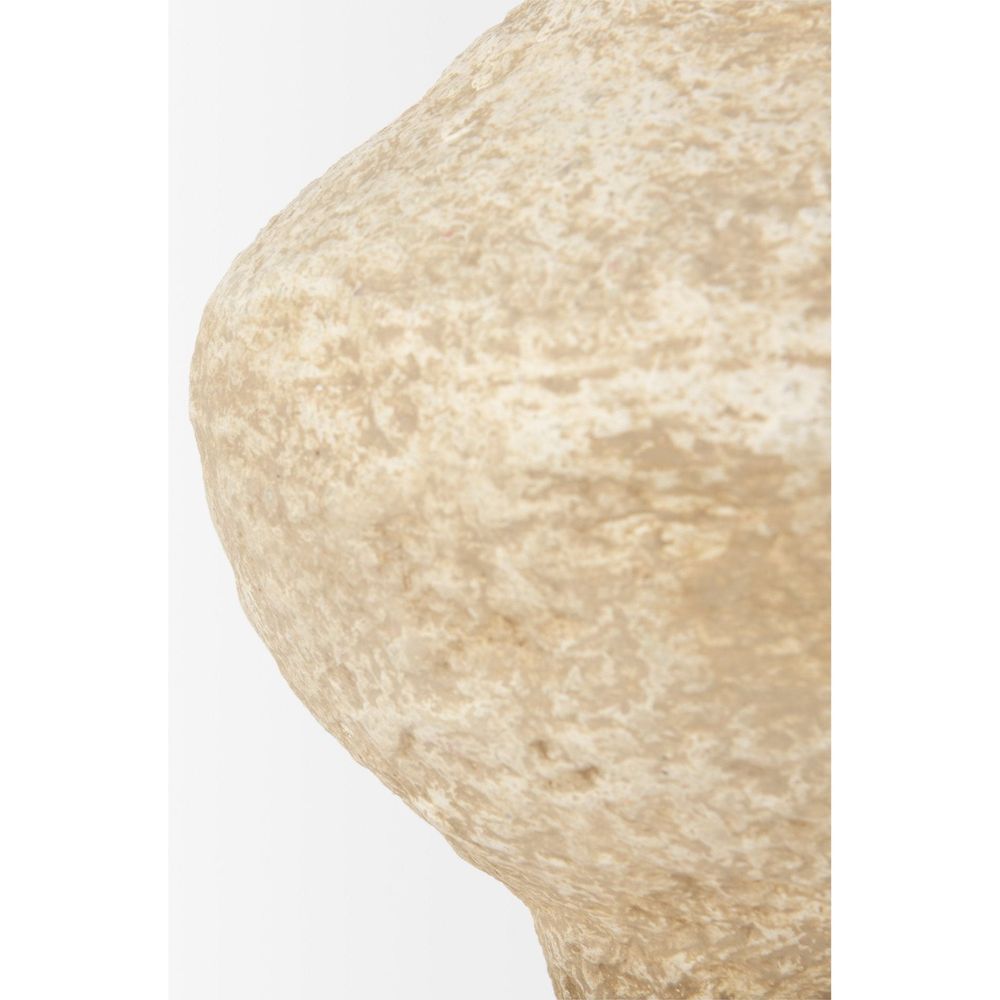 Lavoisier Beige Paper Mache | Small Vase