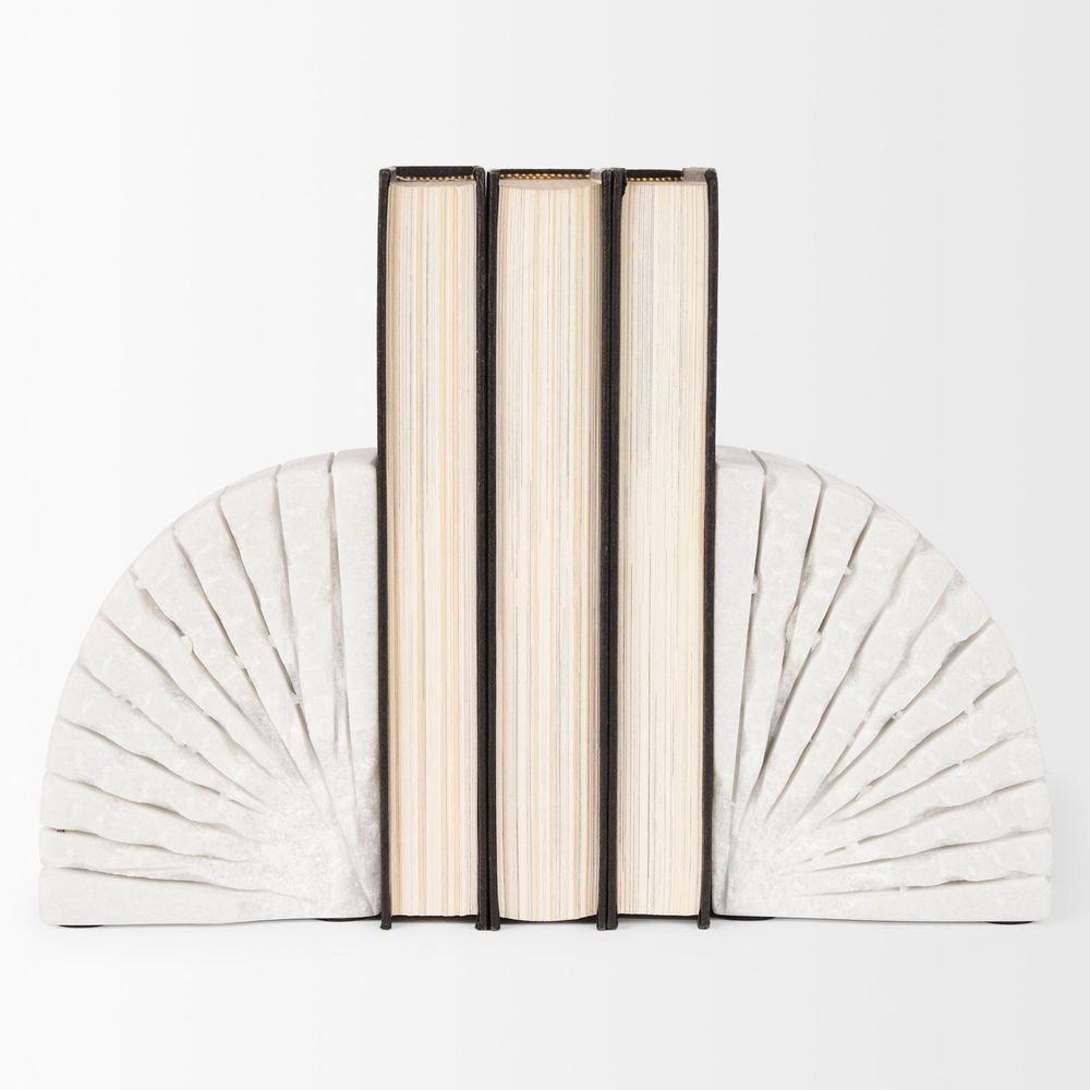 Somerset White Marble Book End