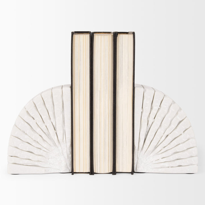 Somerset White Marble Book End