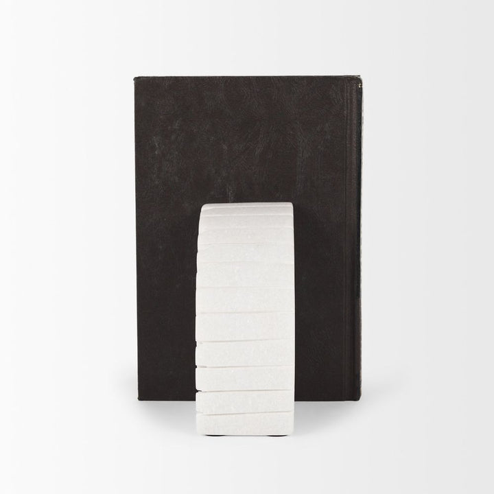 Somerset White Marble Book End