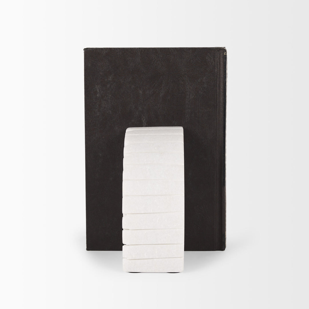 Somerset White Marble Book End