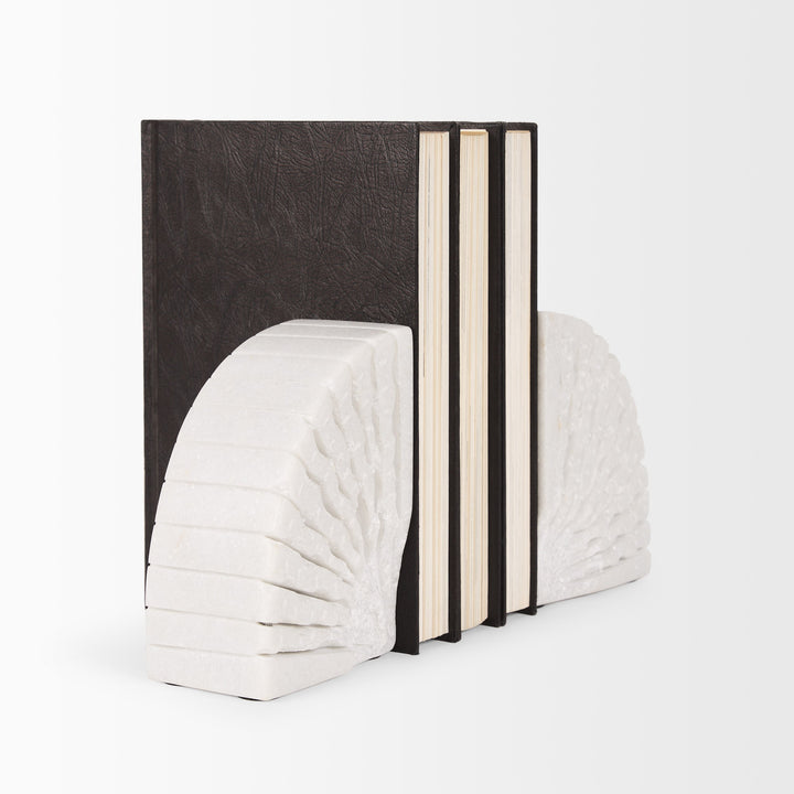 Somerset White Marble Book End