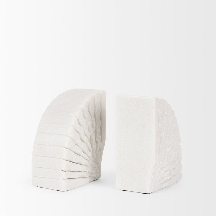 Somerset White Marble Book End