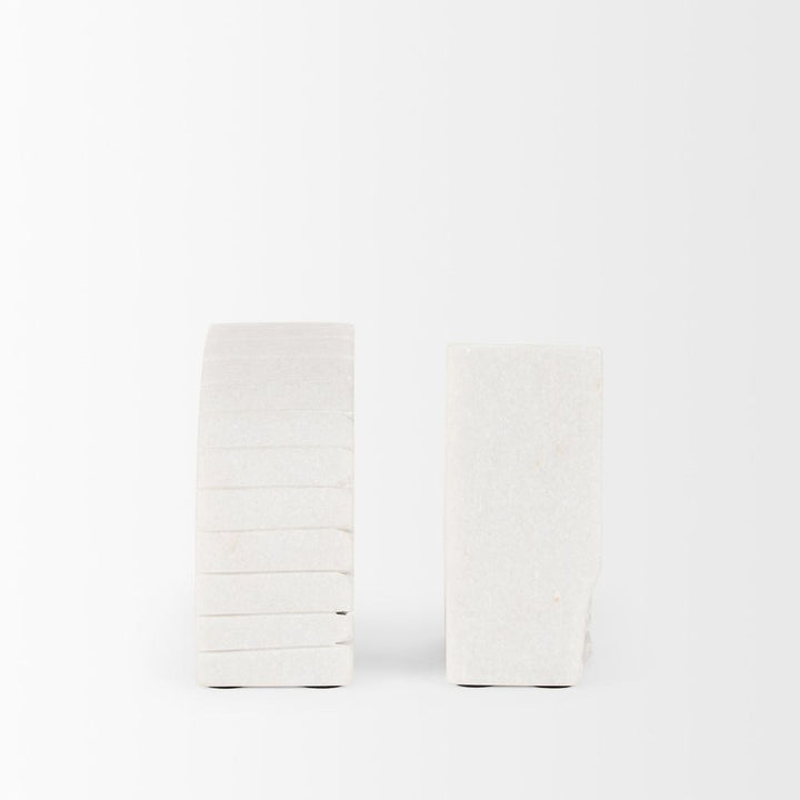 Somerset White Marble Book End